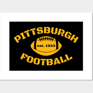 Pittsburgh Football est. 1933 Posters and Art